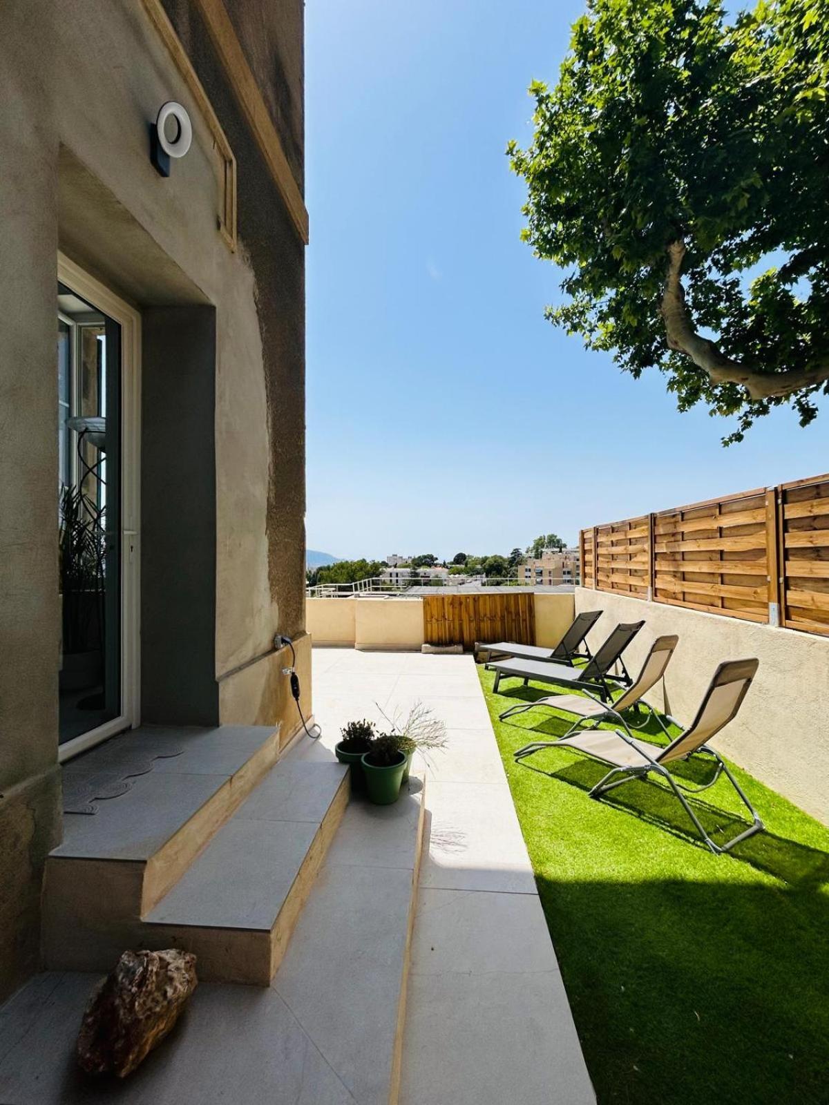 Maisons Detente Jardin, Terrasse Vue Mer Et Spa Marsilia Exterior foto
